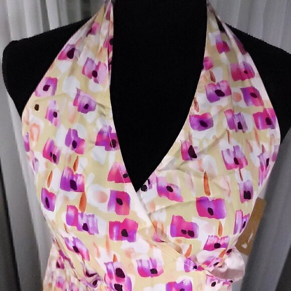 Lizard Thicket Halter Mini Flower Dress Size M (NWT) - Picture 2 of 8